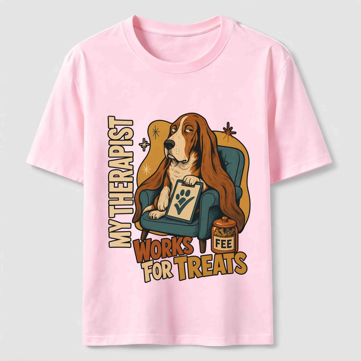 PetTaxClub Treat Paid Therapist Basset Hound Classic T-Shirt