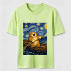 Paddle Under the Stars Cat Classic T-Shirt