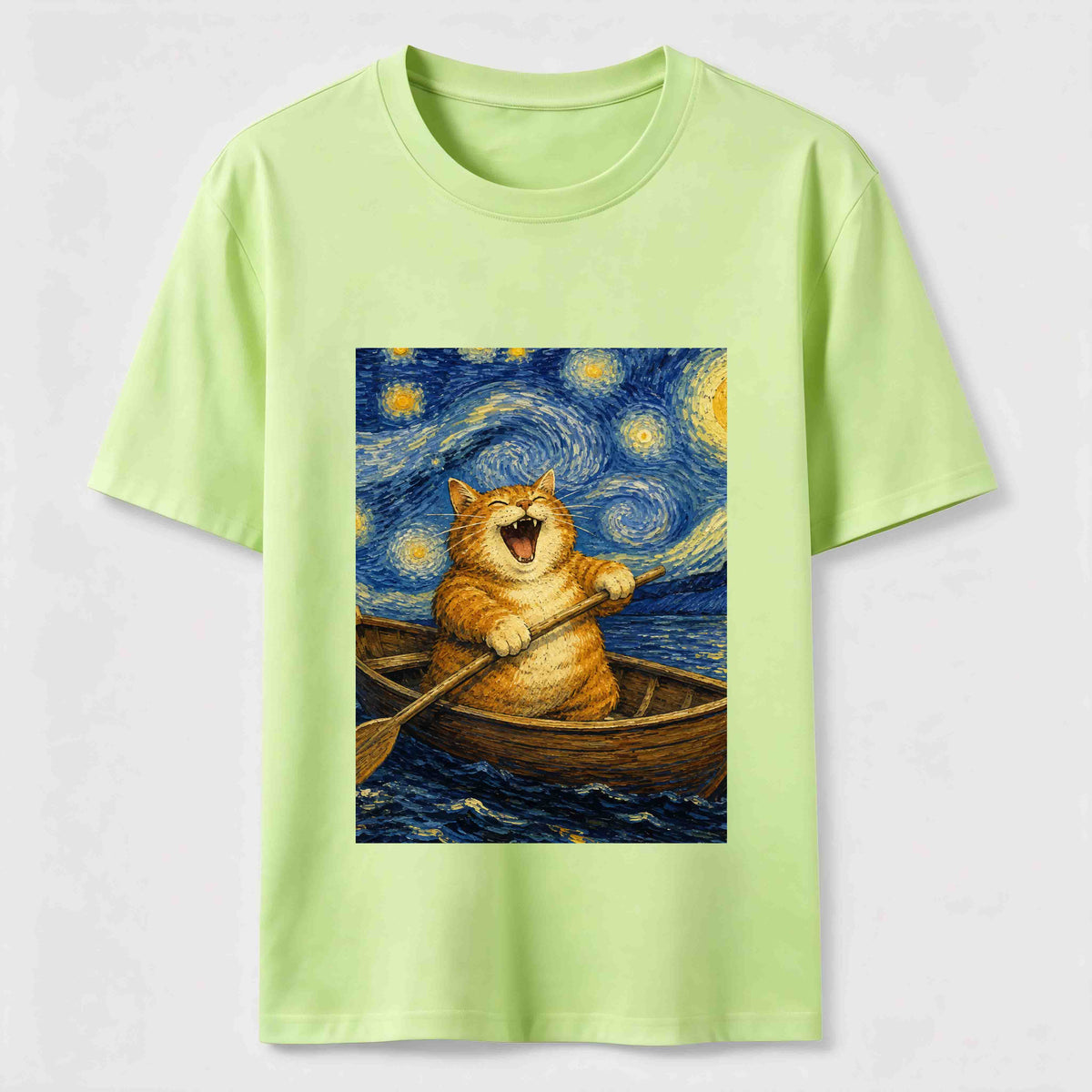 Paddle Under the Stars Cat Classic T-Shirt