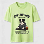 PetTaxClub Remote Work Supervisor Border Collie Classic T-Shirt