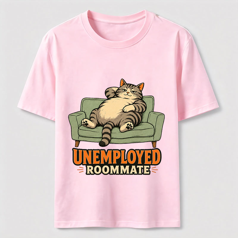 Unemployed Roommate Cat Classic T-Shirt
