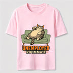 Unemployed Roommate Cat Classic T-Shirt