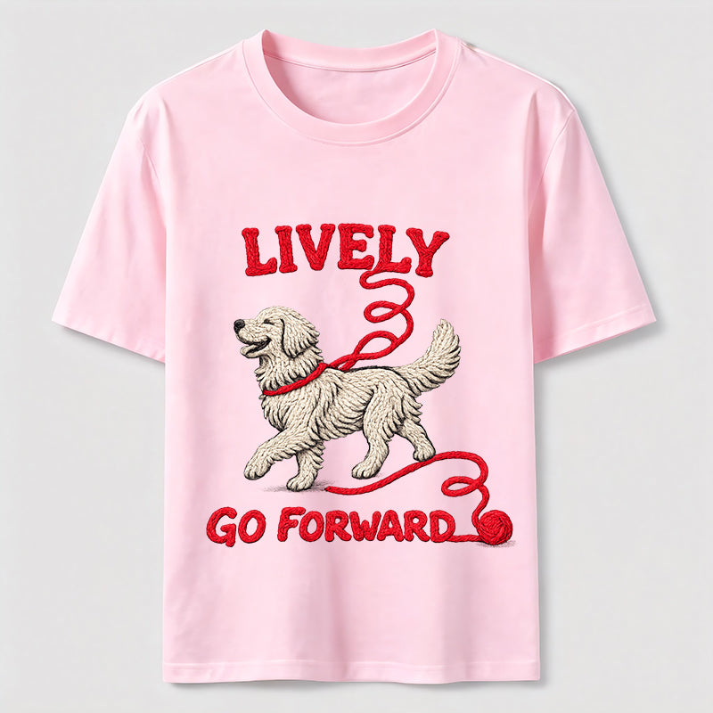 Lively Go Forward Dog Classic T-Shirt