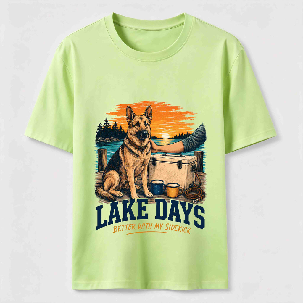PetTaxClub Lake Days German Shepherd Sidekick Classic T-Shirt