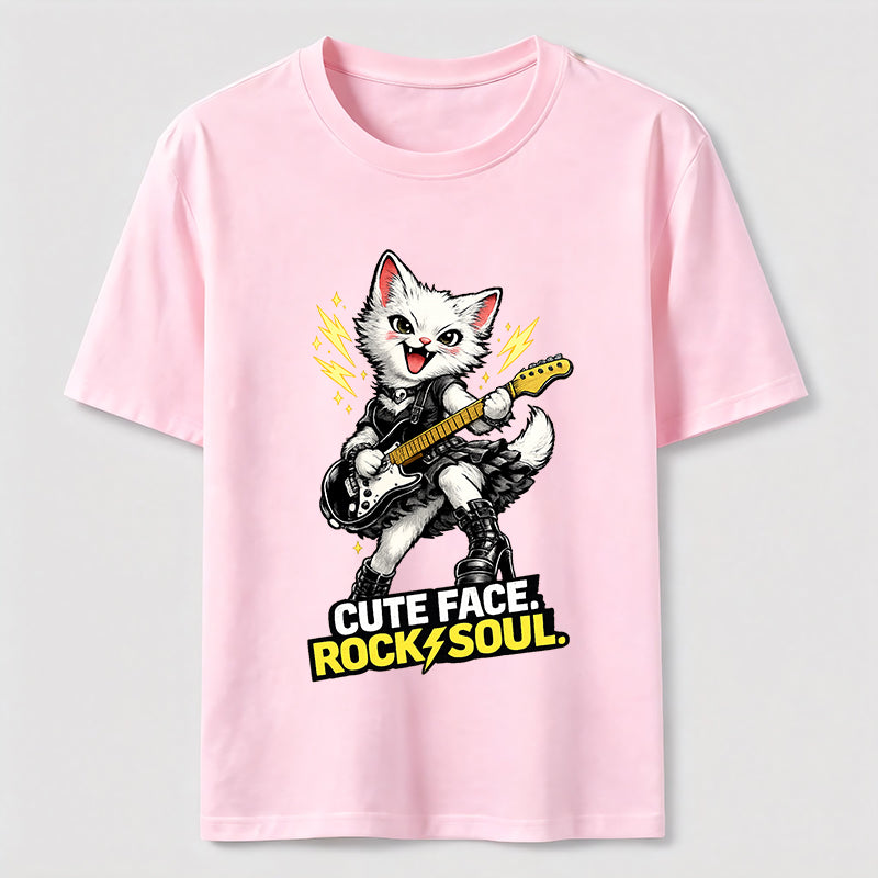 Cute Face Rock Soul Cat Classic T-Shirt