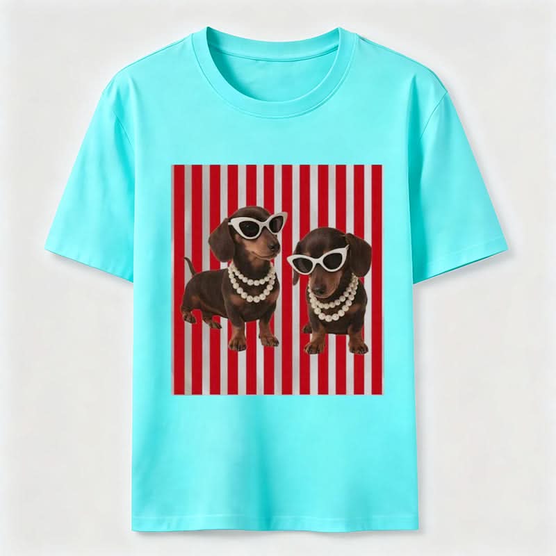 PetTaxClub Cool Dachshund Sunglasses Classic T-Shirt