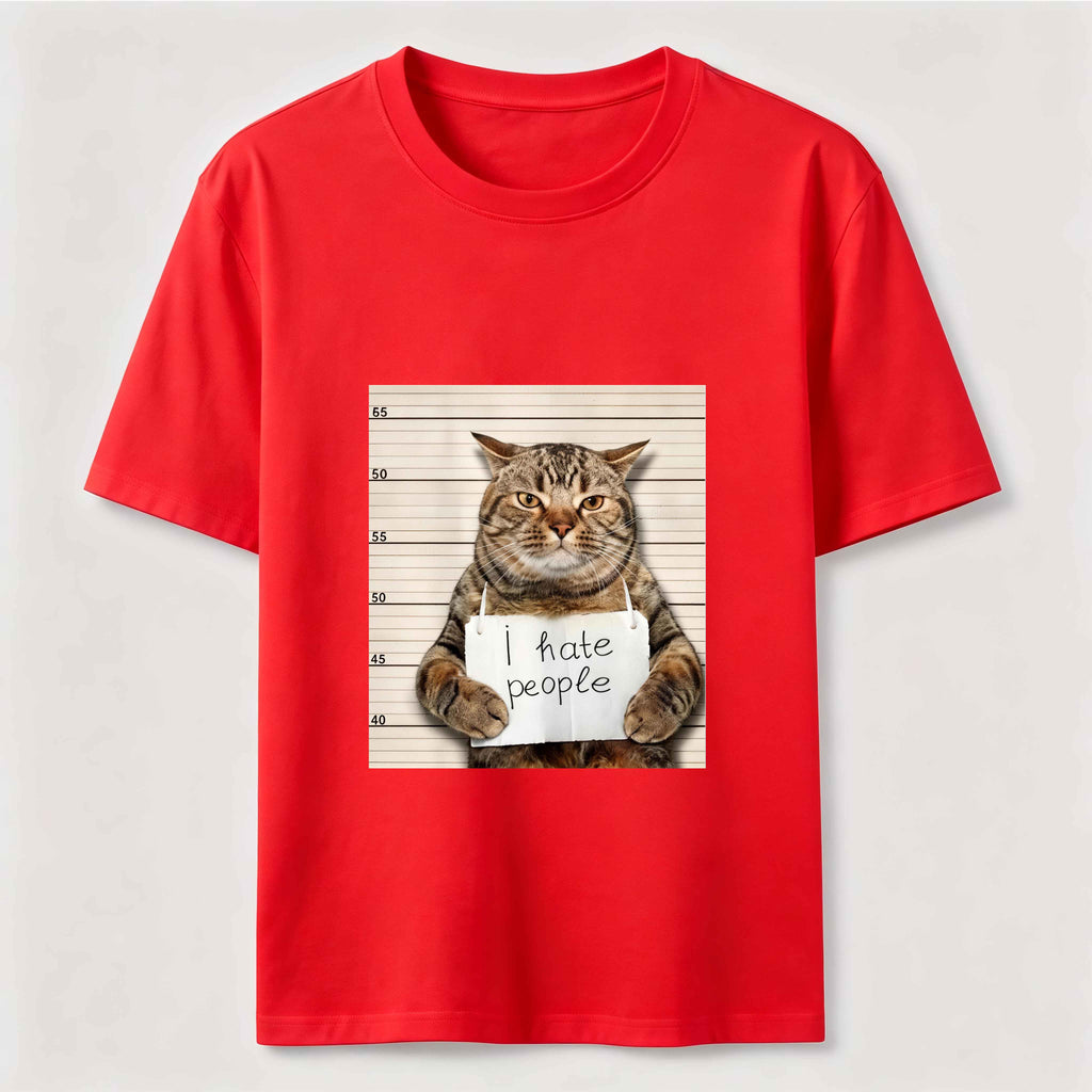 PetTaxClub I Hate People Mugshot Cat Classic T-Shirt