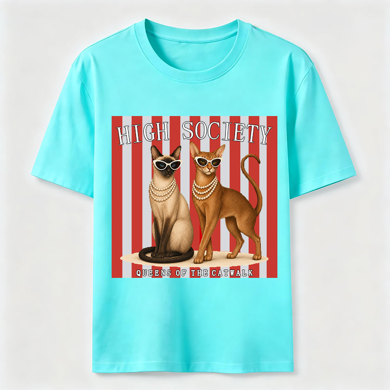 PetTaxClub High Society Cat Chic Catwalk Classic T-Shirt