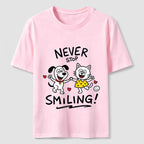 Never Stop Smiling Cat and Dog Classic T-Shirt