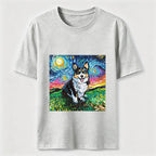 PetTaxClub Van Gogh Inspired Corgi Starry Night Classic T-Shirt