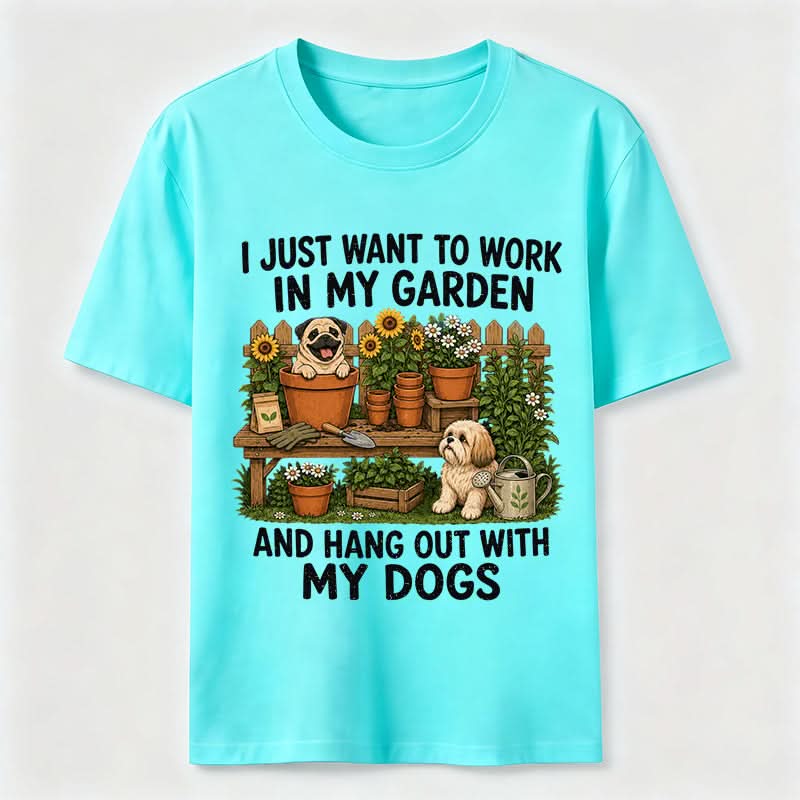 PetTaxClub Garden Time with My Dogs Classic T-Shirt