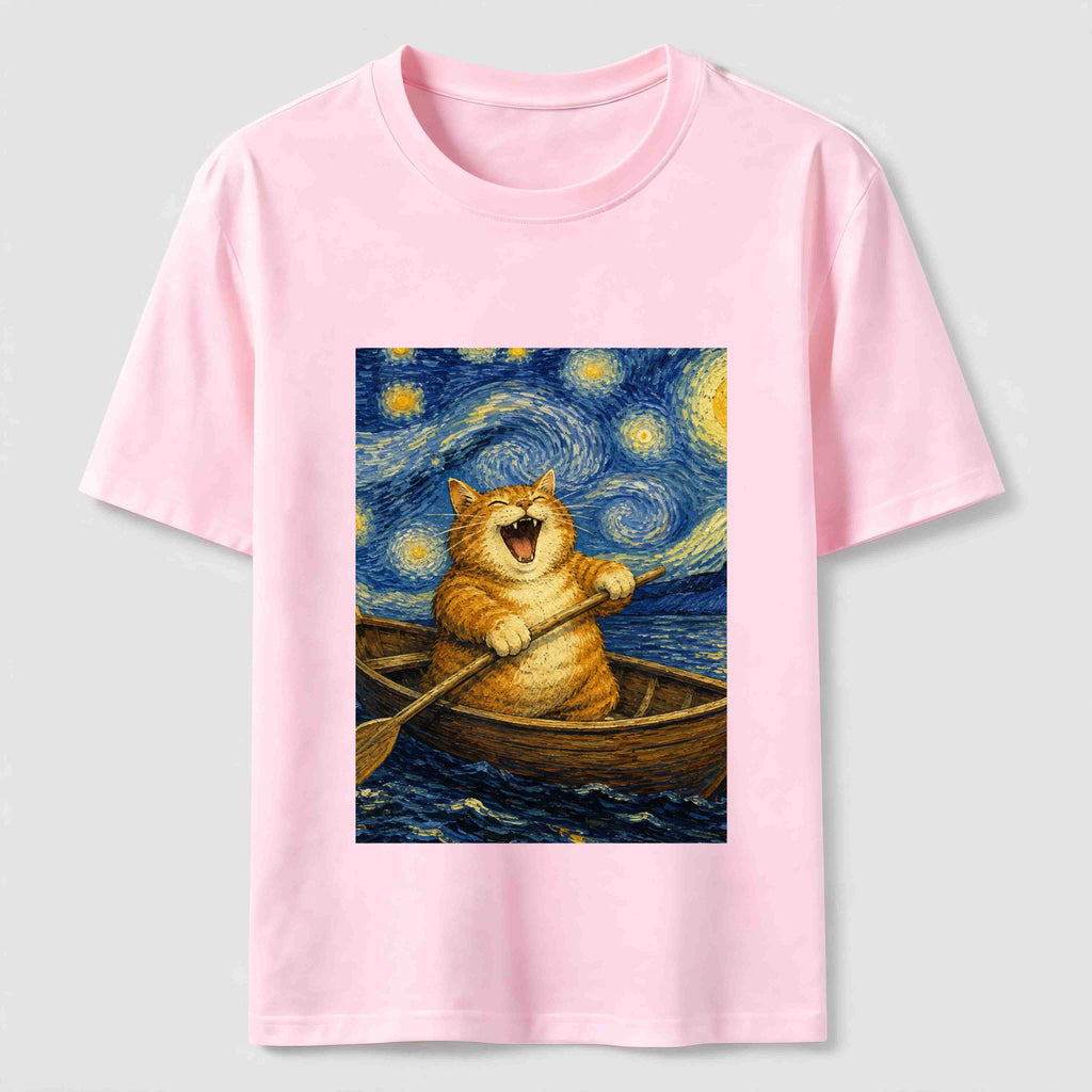 Paddle Under the Stars Cat Classic T-Shirt