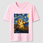 Paddle Under the Stars Cat Classic T-Shirt