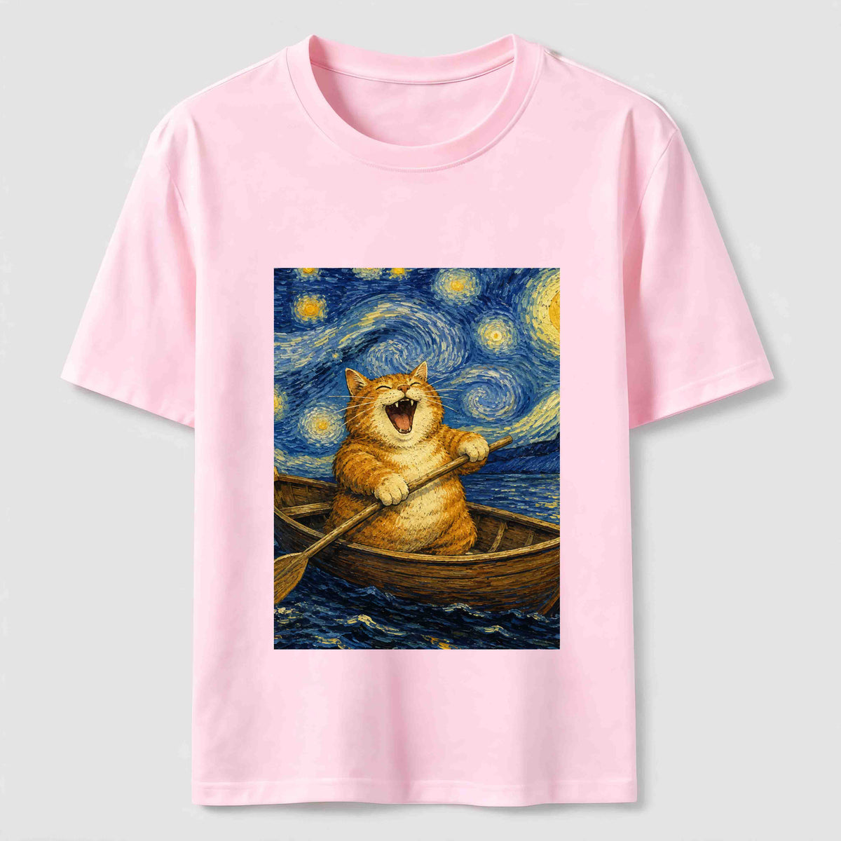 Paddle Under the Stars Cat Classic T-Shirt