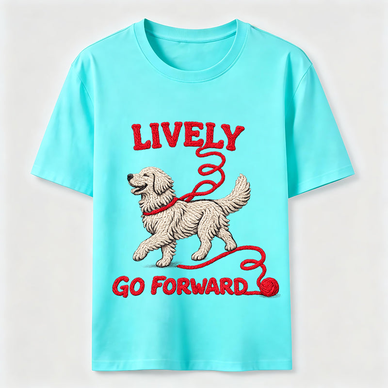 Lively Go Forward Dog Classic T-Shirt