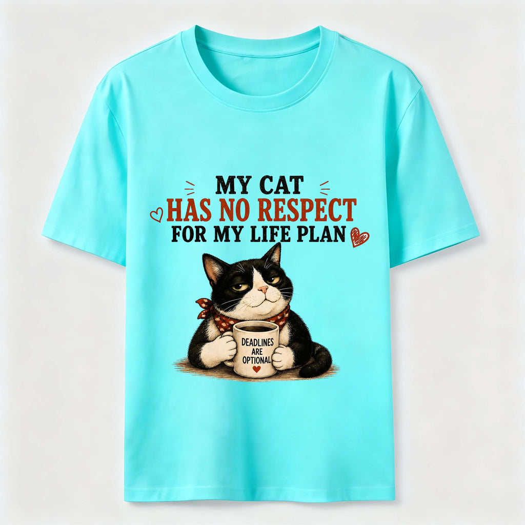 No Respect for My Life Plan Cat Classic T-Shirt