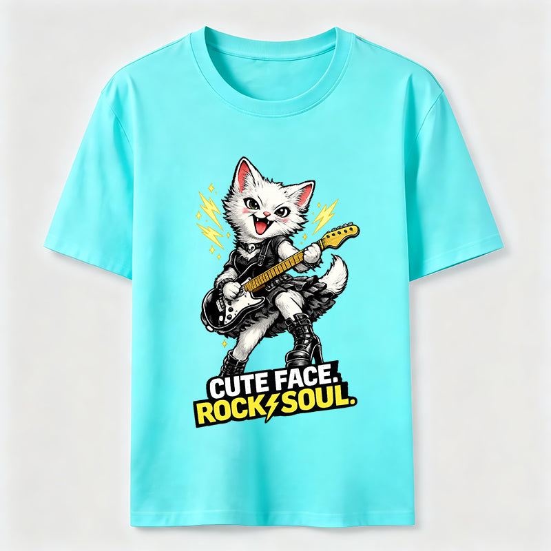 Cute Face Rock Soul Cat Classic T-Shirt