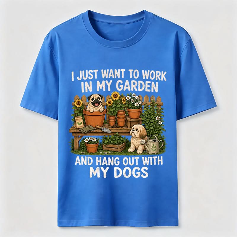 PetTaxClub Garden Time with My Dogs Classic T-Shirt