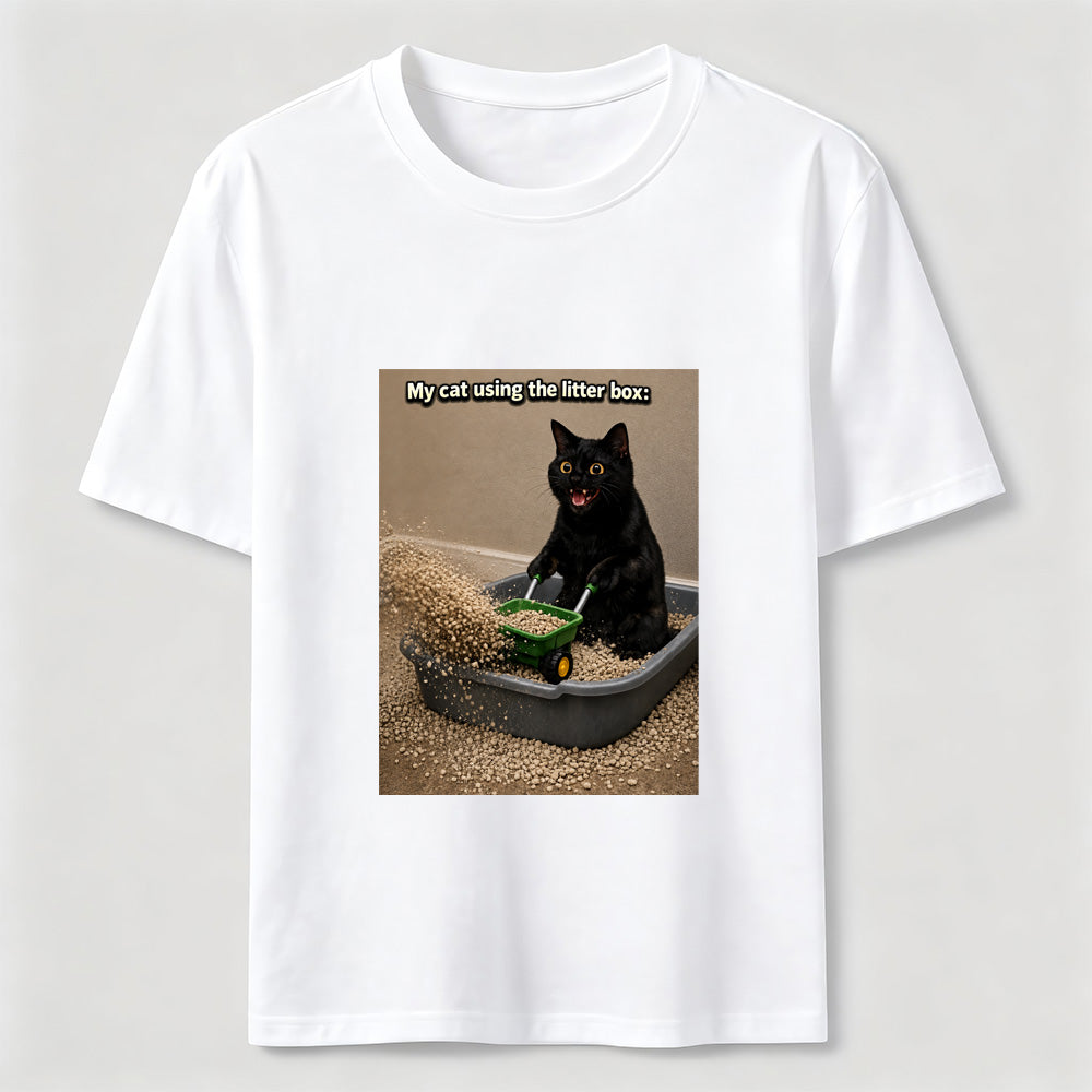 Litter Box Construction Cat Classic T-Shirt