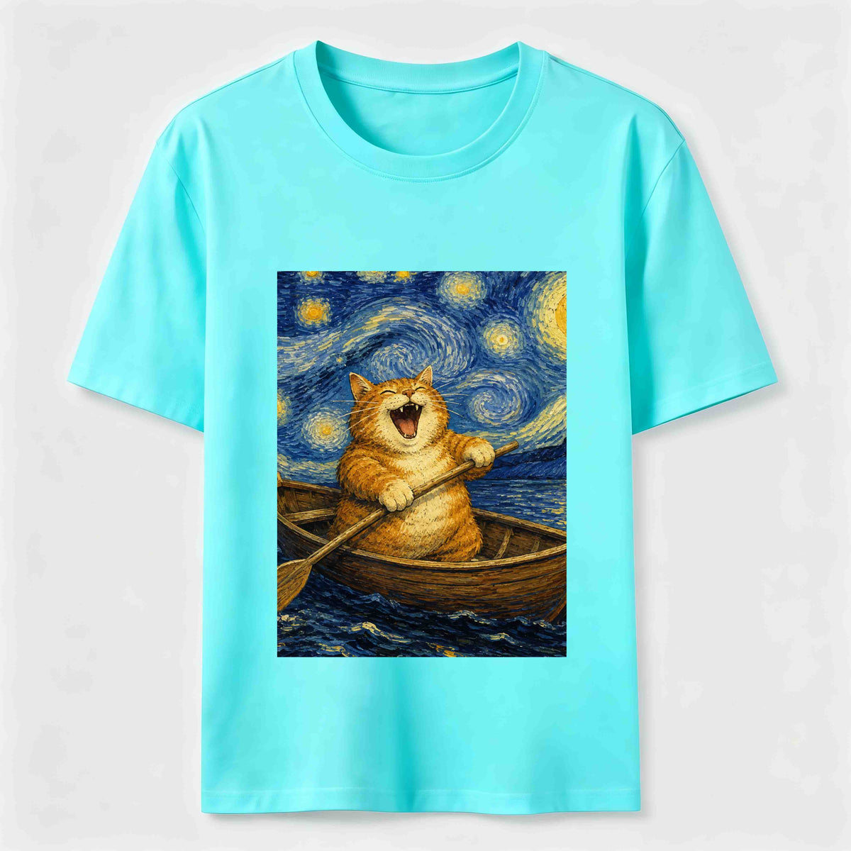 Paddle Under the Stars Cat Classic T-Shirt