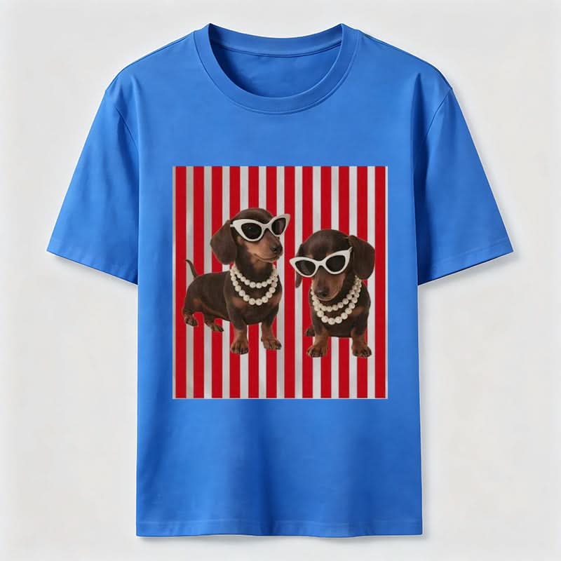 PetTaxClub Cool Dachshund Sunglasses Classic T-Shirt