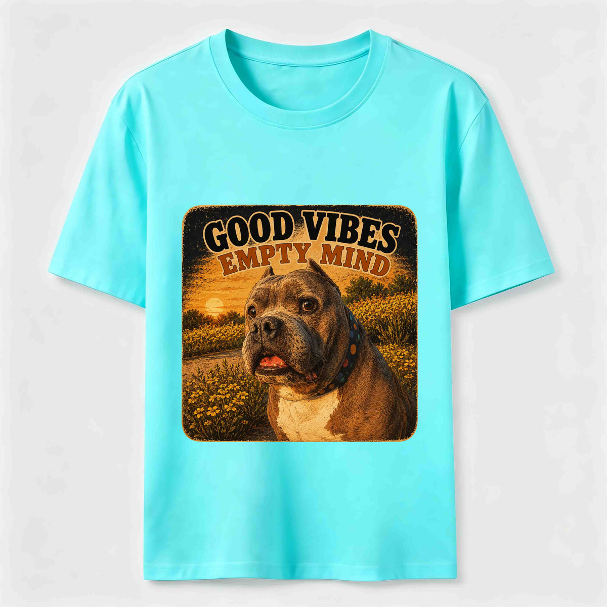 Good Vibes Empty Mind Bully Dog Classic T-Shirt