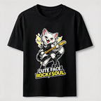 Cute Face Rock Soul Cat Classic T-Shirt