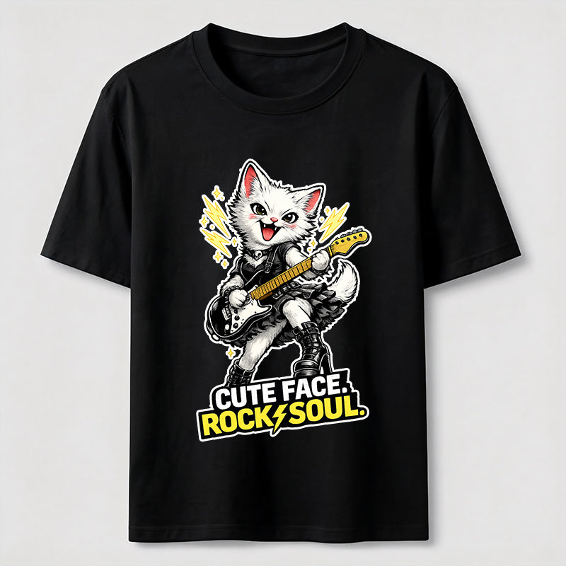 Cute Face Rock Soul Cat Classic T-Shirt