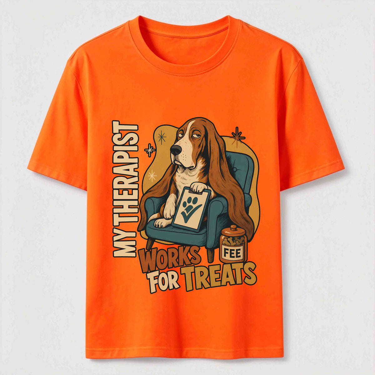PetTaxClub Treat Paid Therapist Basset Hound Classic T-Shirt