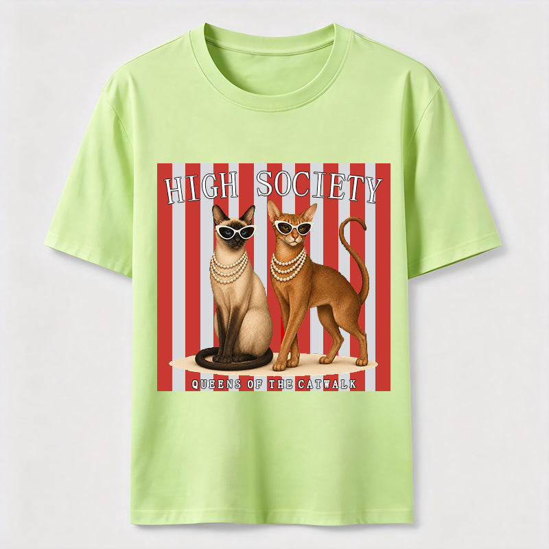 PetTaxClub High Society Cat Chic Catwalk Classic T-Shirt