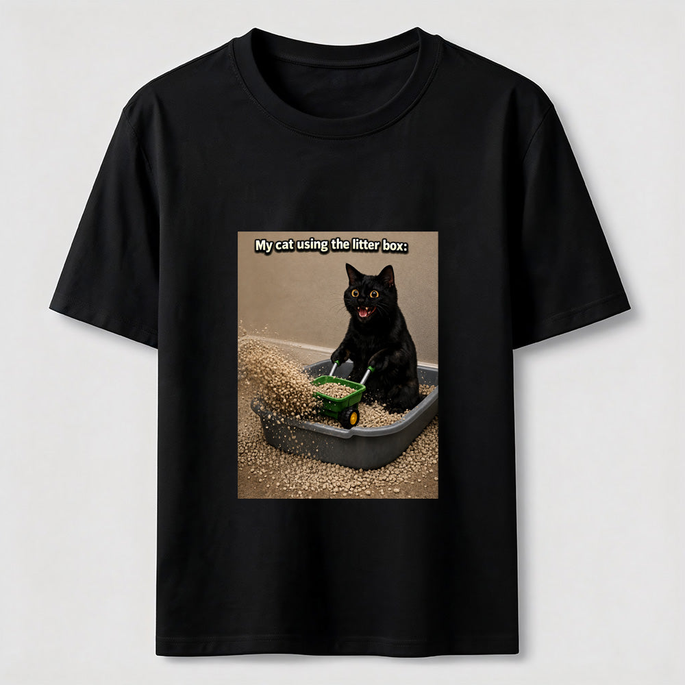Litter Box Construction Cat Classic T-Shirt
