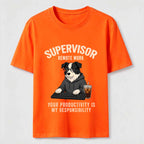 PetTaxClub Remote Work Supervisor Border Collie Classic T-Shirt