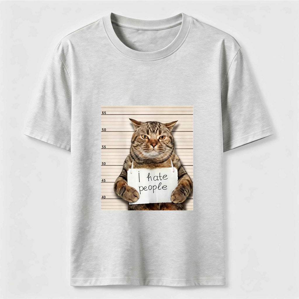 PetTaxClub I Hate People Mugshot Cat Classic T-Shirt