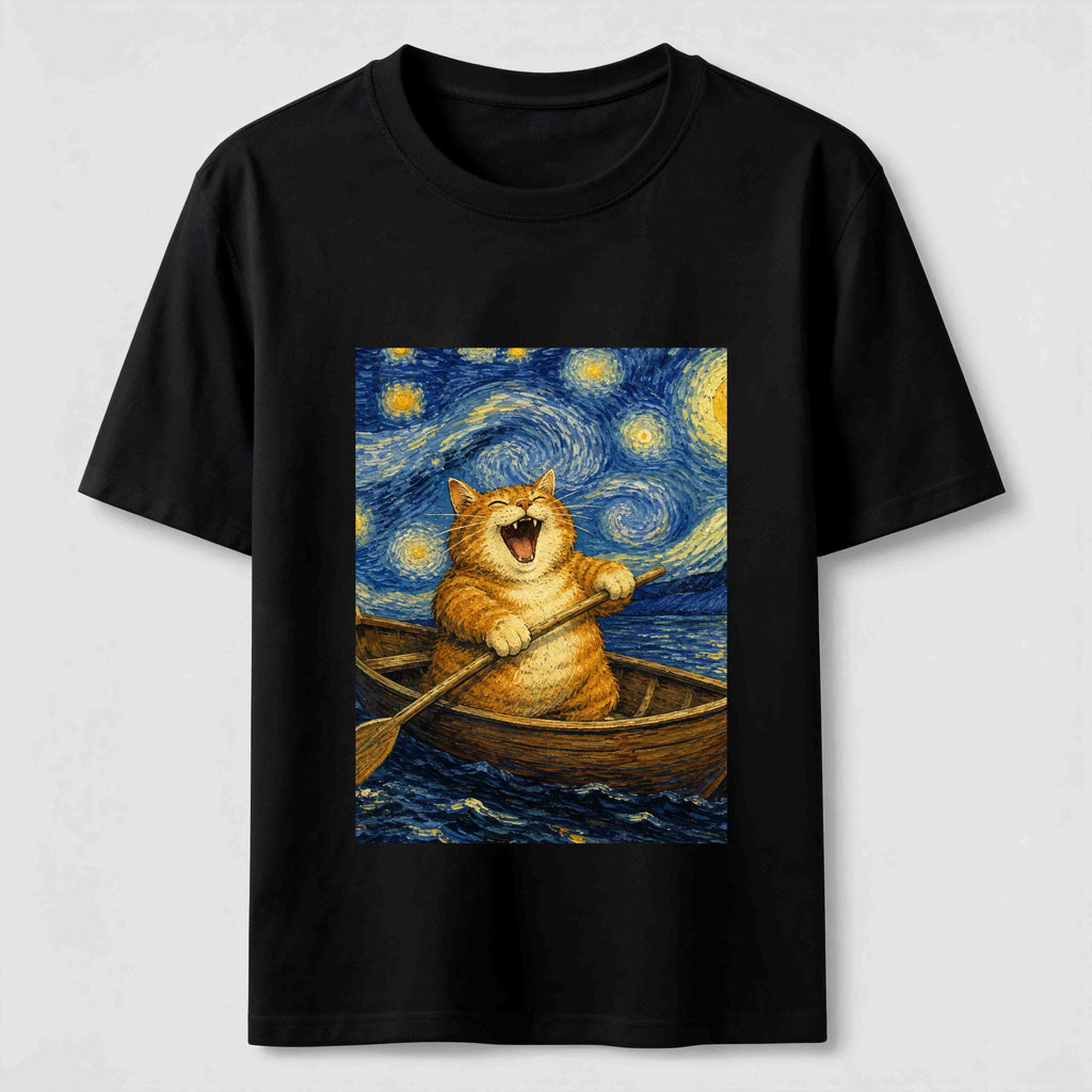 Paddle Under the Stars Cat Classic T-Shirt
