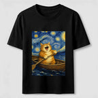 Paddle Under the Stars Cat Classic T-Shirt