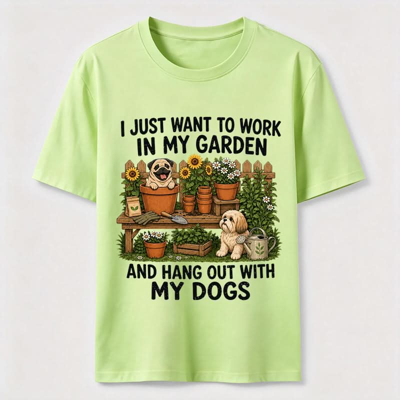 PetTaxClub Garden Time with My Dogs Classic T-Shirt