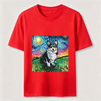 PetTaxClub Van Gogh Inspired Corgi Starry Night Classic T-Shirt
