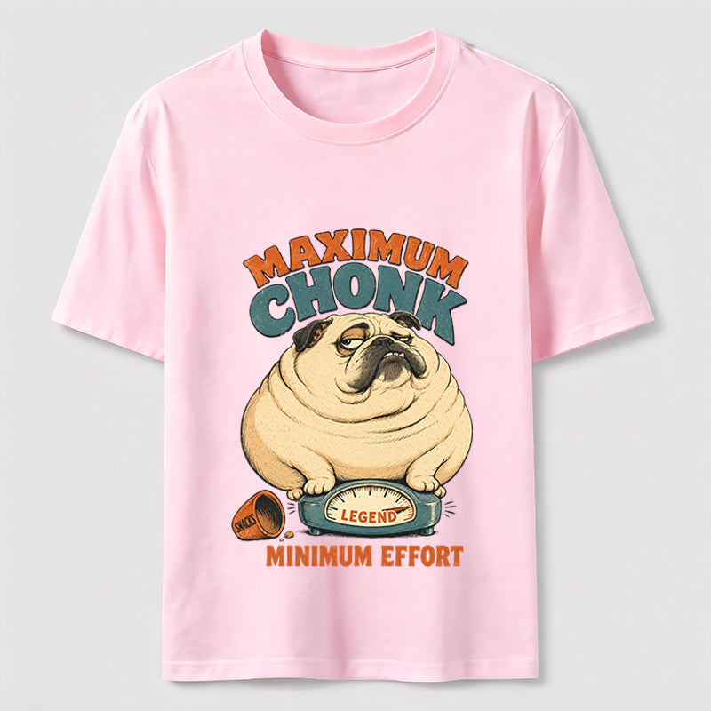 PetTaxClub Maximum Chonk Minimum Effort Pug Classic T-Shirt
