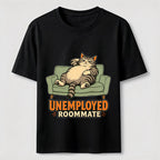 Unemployed Roommate Cat Classic T-Shirt