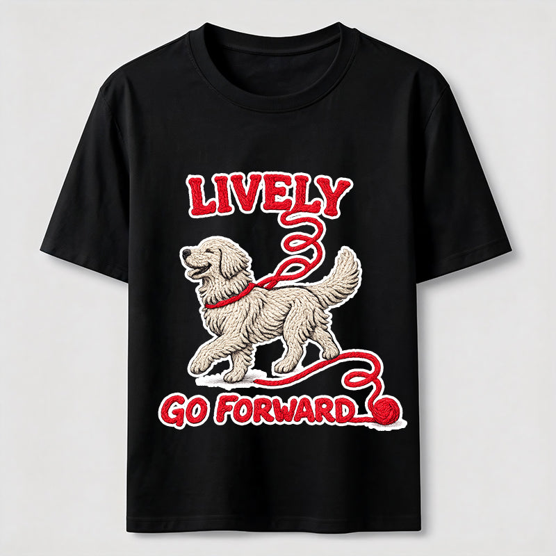 Lively Go Forward Dog Classic T-Shirt