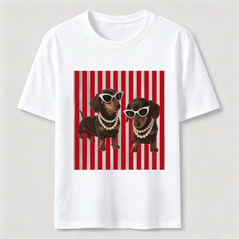 PetTaxClub Cool Dachshund Sunglasses Classic T-Shirt