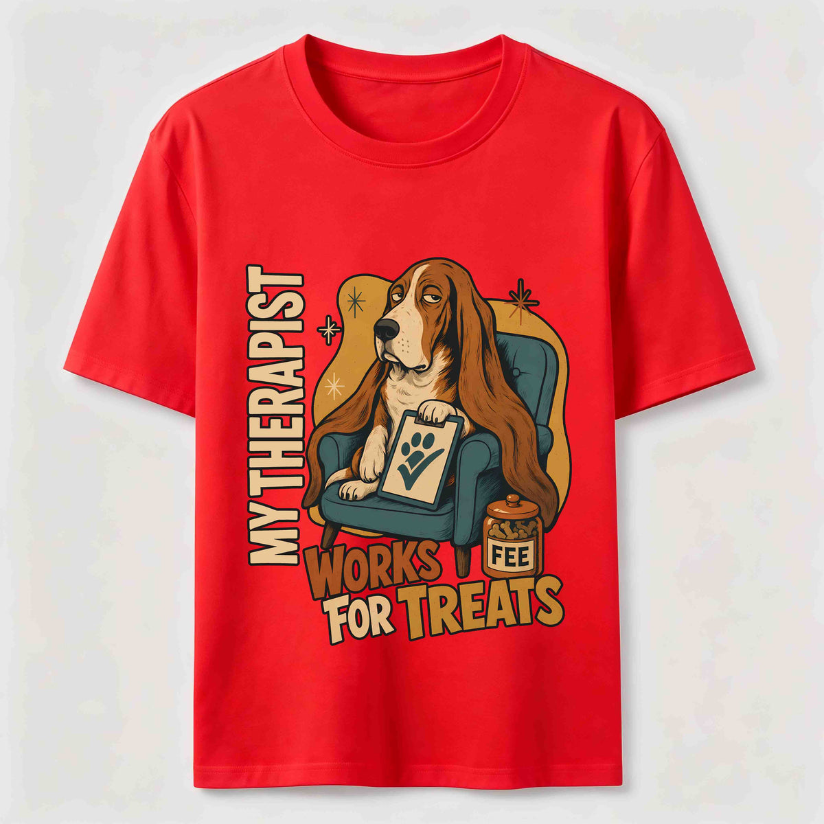 PetTaxClub Treat Paid Therapist Basset Hound Classic T-Shirt
