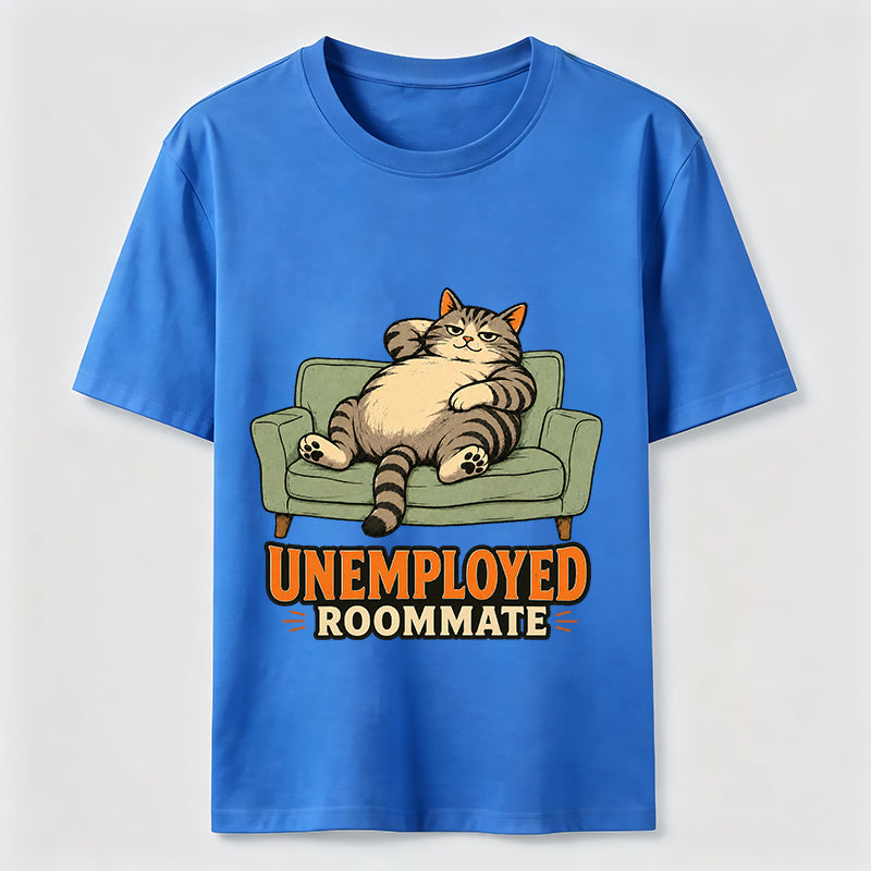 Unemployed Roommate Cat Classic T-Shirt