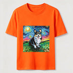 PetTaxClub Van Gogh Inspired Corgi Starry Night Classic T-Shirt
