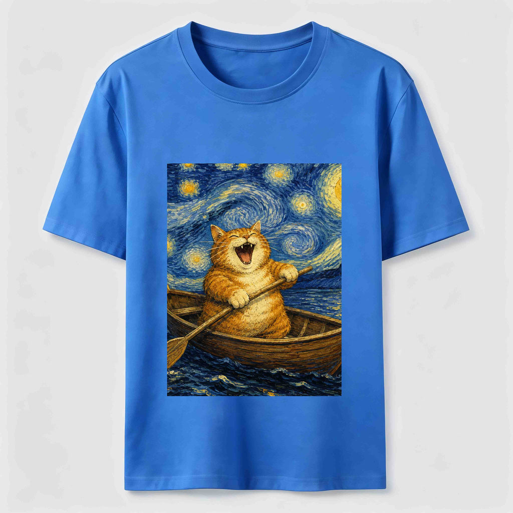 Paddle Under the Stars Cat Classic T-Shirt