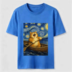 Paddle Under the Stars Cat Classic T-Shirt