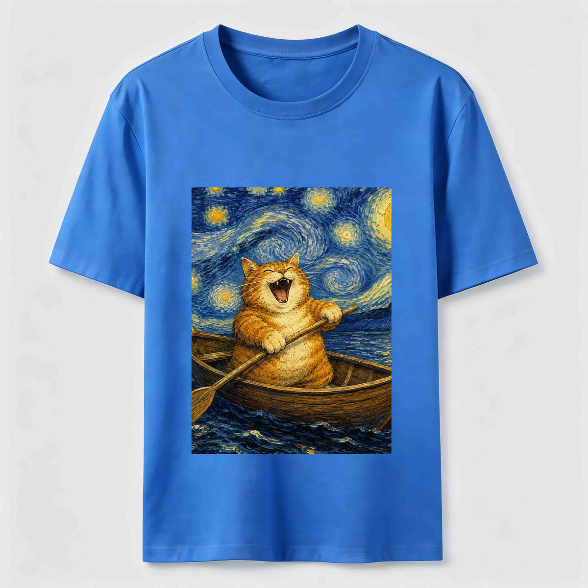 Paddle Under the Stars Cat Classic T-Shirt