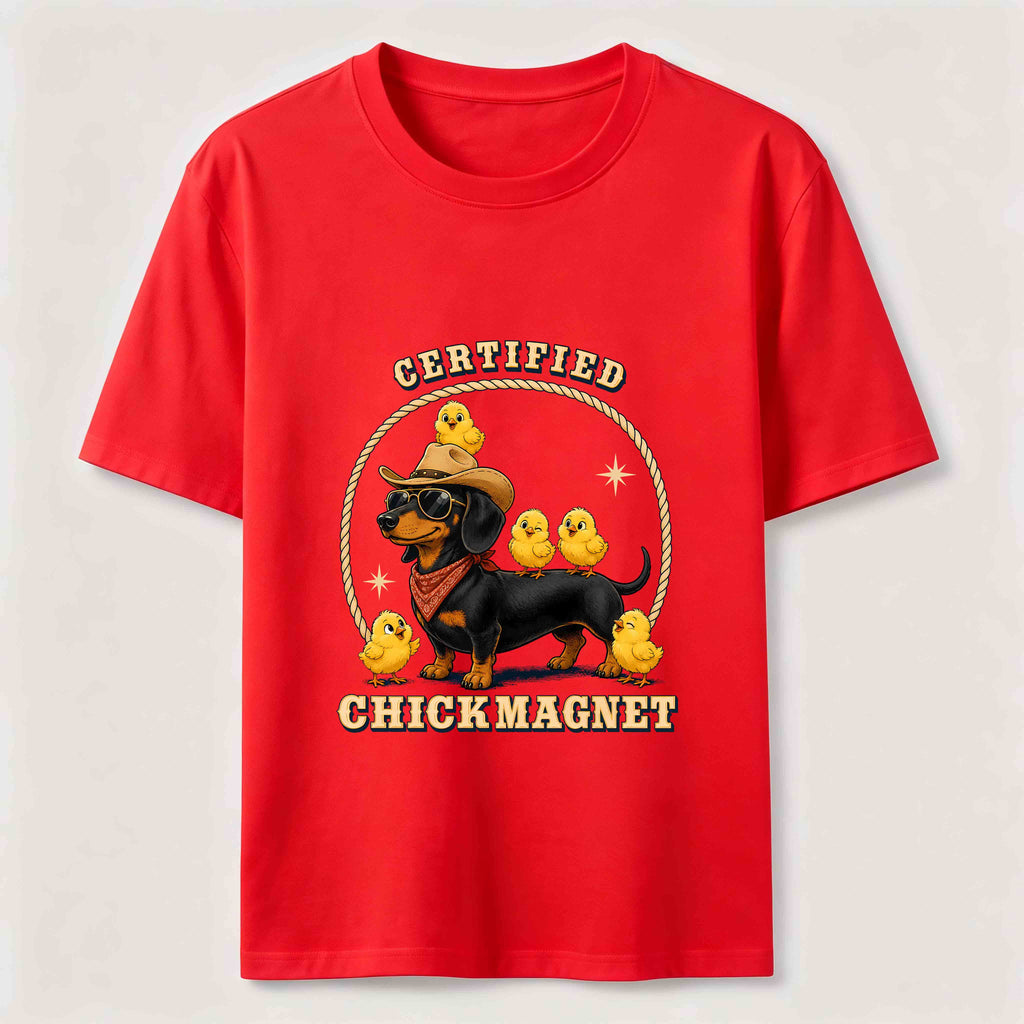 PetTaxClub Certified Chick Magnet Dachshund Classic T-Shirt