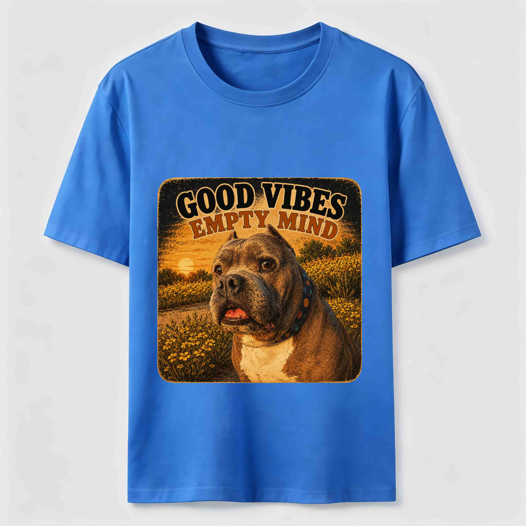 Good Vibes Empty Mind Bully Dog Classic T-Shirt