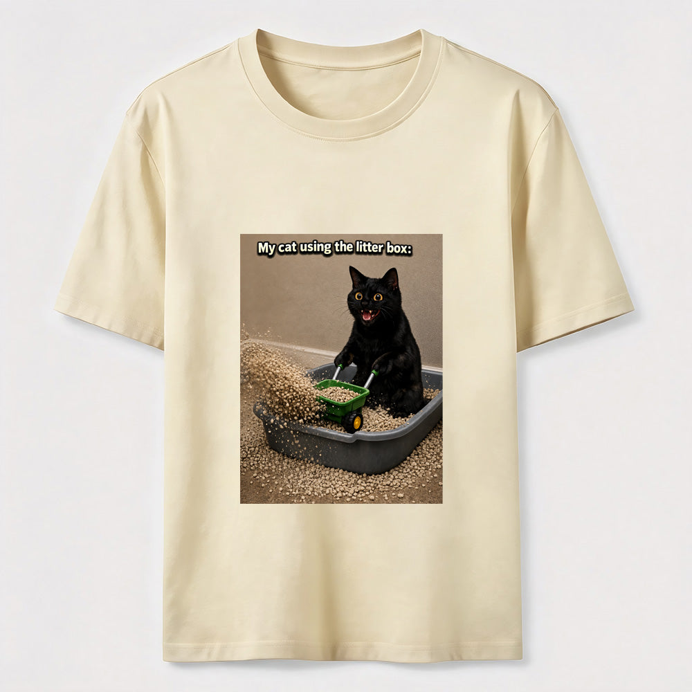 Litter Box Construction Cat Classic T-Shirt